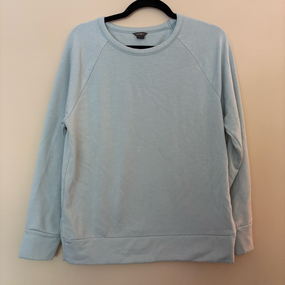 Eddie Bauer Women’s Light Blue Pullover Sweatshirt Size M